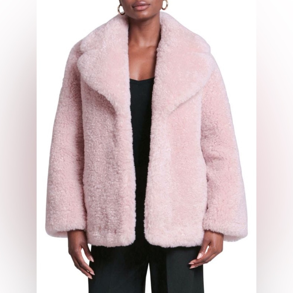 AVEC LES FILLES Faux Fur Coat L